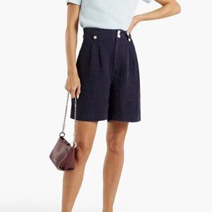 NWT Navy Alex Mill Women's Drill Shorts - Size 4